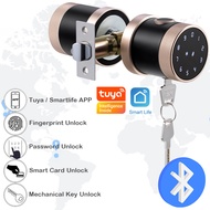 Tuya Bluetooth Lock Bluetooth Fingerprint Smart  Door Lock  Digital Keyboard IC Card Combination knob Lock For Home / Office / Hotel L06TY