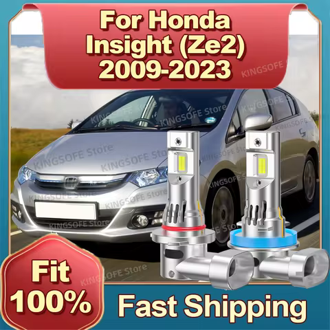 2/4Pcs LED 50000LM H11 Car Bulb HB3 Car Headlight 6000K For HONDA INSIGHT ZE2 2009 2010 2011 2012 20
