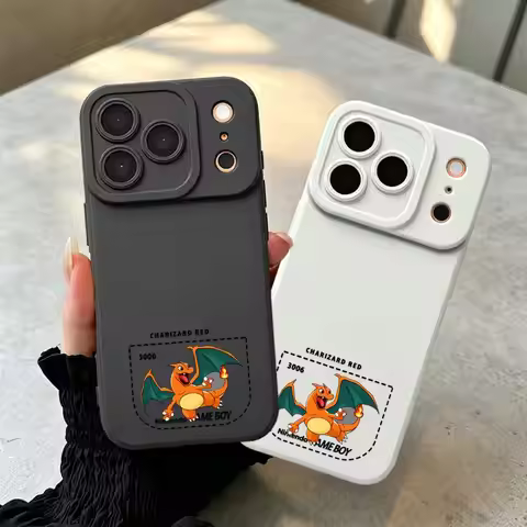 Art P-Pokemons Pixel Case for Apple iPhone 17 Pro Max 12 Plus 14 Air 15 Pro 11 16 13 TPU Phone Cover