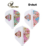COSMO FIT FLIGHT - MANA KAWAKAMI SHAPE NORMAL HARD FIT FLIGHTS 3PCS/PACK  (SAYAP ARROW)