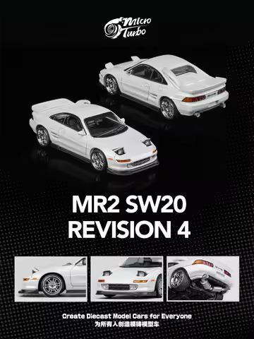 Micro Turbo 1:64 180SX S2000 FD2 RR Rocket Bunny Spoon MR2 SW20 Diecast Model Car
