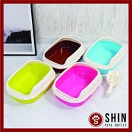 Half Cover Style Cat Litter Box Tray With Scoop / Bekas Pasir Kucing / Cat Litter Box