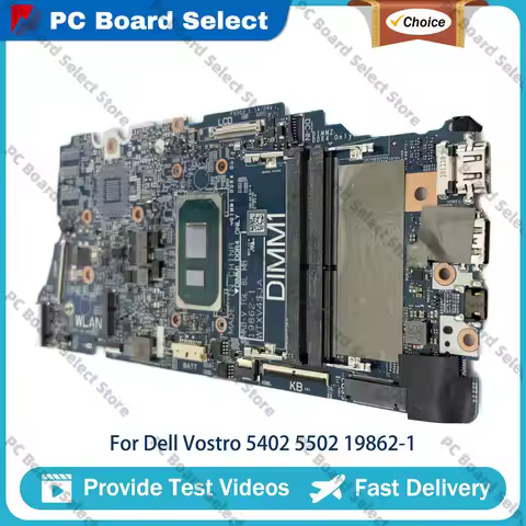 Laptop Motherboard For Dell Vostro 5402 5502 19862-1 with i3 i5 i7 CPU CN-0G0XMN 04D2JV 0H2F8K 010GR