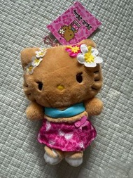 Hello Kitty 夏威夷風毛絨公仔 曬黑Kitty