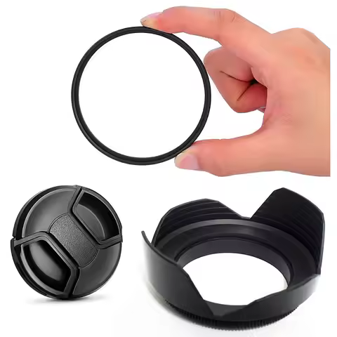 82mm UV Filter Lens Hood Cap Kit For Sony FE 16-35mm 24-70mm f/2.8 GM II GMII Lens on A1 A9 A7S A7R 
