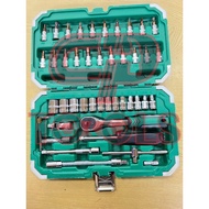 CR-V 46Pcs 1/4” Socket Bit Set | Box Socket Set | Ratchet Box Set