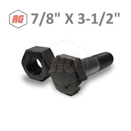 HTB GRADE ASTM A325 STEEL BOLT + 2H NUT 7/8 X 3-1/2
