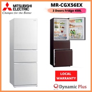 Mitsubishi MR-CGX56EX 3 Doors Bottom Freezer Fridge 450L