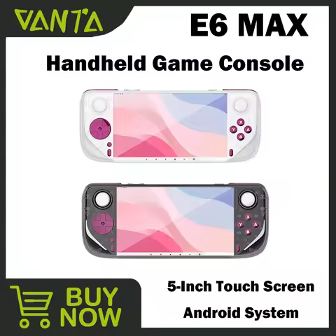 E6 MAX Retro Handheld Game Console 5-Inch Touch Screen Android Game Console A527 Chip 8-Core 64 bit 