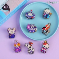 ELEGANT 8Pcs Cartoon Cute Clip, PP Clip Double-sided Comic Mini Paper Clip, Lovely Snack Bag Clip Ac