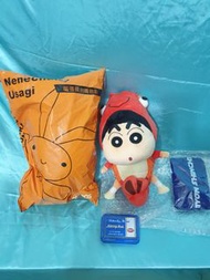 （SSH）全新 屈臣氏 小新龍蝦 購物袋 可愛 娃娃 玩偶 蠟筆小新  布偶 實用