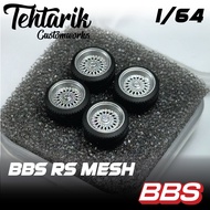 BBS RS Mesh Resin Rims 1:64 Scale 9mm 10mm