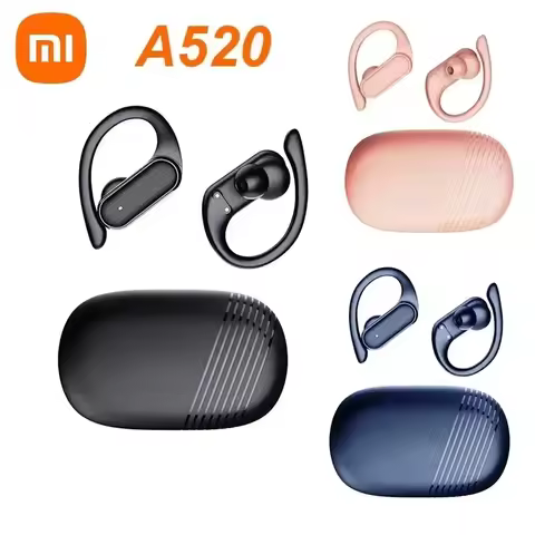 A520 TWS Sports Bluetooth 5.3 Earphones Wireless Touch HiFi Stereo Life Waterproof Hanging Earphones