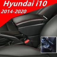 HYUNDAI 現代 i10 汽車扶手箱可調節中控台汽車扶手箱帶 USB 扶手控制台箱高級雙層帶杯架