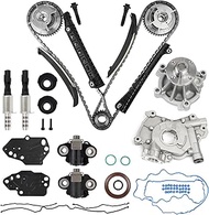 Timing Chain Kit VVT Valves Oil Water Pump Phasers Compatible With Ford F150 F250 F350 2004-2008 Lin