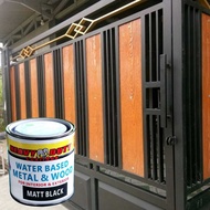 1L Aqua Metal Rust Cat Besi / Cat Anti Karat Sedia Diguna 1L KAYU , BESI ( HD Water Based Metal & Wo