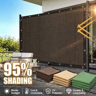 Balcony Privacy Shade Net Anti Uv Screen PE Mesh Shade Cloth 95 Percent Cover Patio