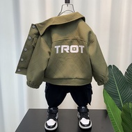 Outfit Cool Boy Fashionable Trendy Top Handsome Spring Autumn fashion Autumn Children's Clothing New