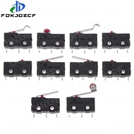 10PCS KW11 KW12 Small Miniature Limit Switches Mechanical Travel 5A 125/250V Self-Resetting Foot Swi