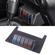 Car Accessories Lower Switch Panel w/ 5 Rocker Switch For Jeep Wrangler 2011- 2017 Wrangler JK 2WD 4