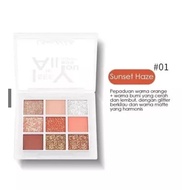 [COD] Eyeshadow Palette Waterproof Matte Glitter Shimmer Korea 9 Warna Pigmented Nude Pink Murah Eye