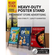 60x90cmWindproof Foldable Banner Stand Outdoor Shop Door Sign Single/Double Sided A-Frame Display