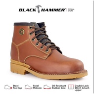 Black Hammer Men 4000 Series Mid Cut with Shoelace Safety Shoes BH 4892