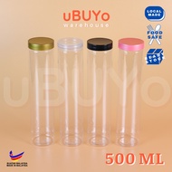 Balang Plastik 500ml + Stopper Kedap Udara -Balang Tinggi Balang Panjang Balang Kuih Raya Bekas Remp