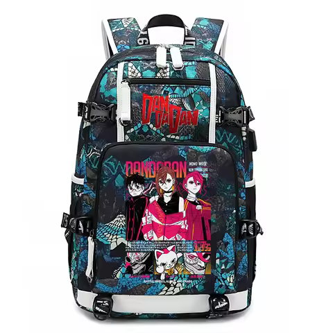 Dandadan Manga School Bag Large Capacity Lightweight Laptop Backpack for Kids Teens Boys Girls