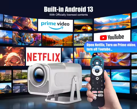 Magcubic Netflix Officially Licensed Android 13 HY320 NTV Mini Projector With Amlogic S950D4 1080P 5