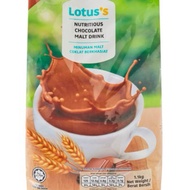 Lotus's Tesco Nutritious Chocolate malt Drink 1kg - Minuman Malt Coklat Berkhasiat