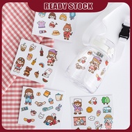 Botol Air Viral With Straw 1500ML 4xFree Gifts 2D/3D Sticker/Brush/Shoulder Strap Food Grade BPA Fre