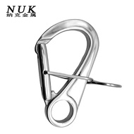 316 Stainless Steel Parking Hook Quick Release Hook Clip Carabiner Self-Locking Buckle Yacht Kayak A