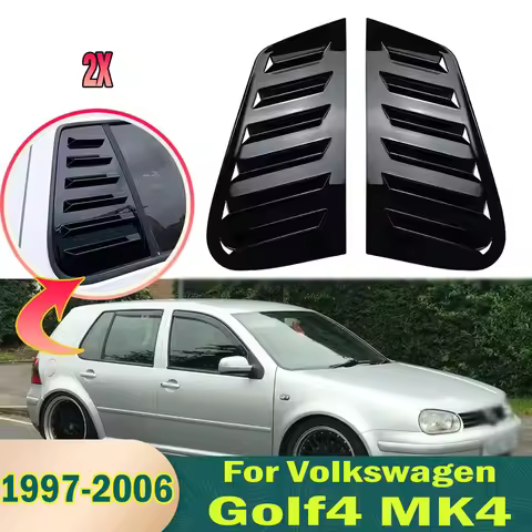 For Volkswagen Golf 4 MK4 1997-2006 Rear Quarter Window Louver Shutter Sunshade Cover For MK4 Side A