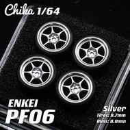 [In Stock] 1/64 Chika Enkei Pf06 8.9/9.7mm Secondary Modified Rim Static Wheel