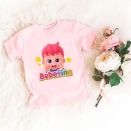 Bebefinn T-Shirts Unisex Tees Tops Boys Girls T-shirt Kids Clothes Children Casual Short Sleeve Whit