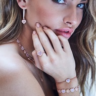 APM Monaco Pink Mother Shell Love Rose Gold Gift Girlfriend Ring Simple Fashion