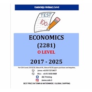 O Level ECONOMICS ( 2281 ) 2017-June/Nov 2025 (Paper 1,2)