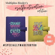 Binder A5 / B5 / A6 Quotes Custom self-movation Edition Free Add Name and Choose Color Inside