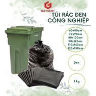 Environmentally friendly industrial black trash bags 50x60, 60x80cm,70x90cm,80x100cm,90x120cm,110x14