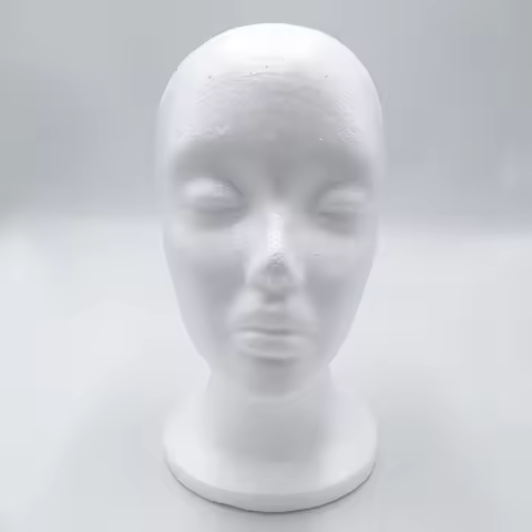 Foam Female Mannequin Head Model EPS Flocking Wigs Glasses Cap Display Holder Stand Model Photo Stud