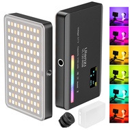 ULANZI VL120 RGB Video Light, Pocket LED On-Camera Video Lights, Built-in 3100mAh Rechargeable Batte