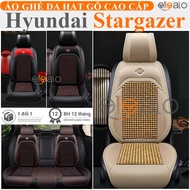 Áo lót ghế xe ô tô Hyundai Stargazer da PU hạt gỗ tự nhiên CAO CẤP - OTOALO