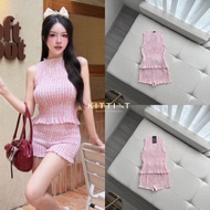 KT1040 KITTI-T BRAND 2-Piece Set Sleeveless Shirt Matching Shorts [2PM]
