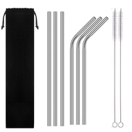 Playlimit 304 stainless steel straw color metal straw beverage creative straw milk tea coffee straw