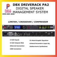 DBX DRIVERACK PA2 COMPLETE LOUDSPEAKER MANAGEMENT SYSTEM COMPRESSOR / LIMITER / EQUALIZER/ CROSSOVER
