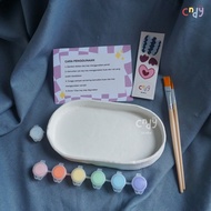 Oval Clay Tray DIY Kit DIY Painting/ Kit