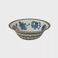 【Marusan Kondo】Clasico北歐經典復古風陶瓷餐碗16cm ‧ 藍花