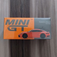 MINI GT 1 PORSCHE 91164/ (992) CARRERA 4S LAVA ORANGE - MGT00371