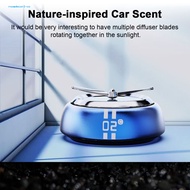  Car Fragrance Diffuser Car Decoration Portable Solar Car Air Freshener Aromatherapy Diffuser with Automatic Rotation Interior Decoration Accessory for Car